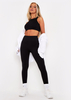 Cyndi Black Seamless Ribbed High Waisted Leggings