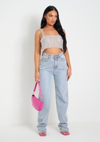Cynthia Silver Chainmail Strappy Crop Top