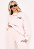 Dalia Cream Missy Sports Club Oversized Sweatshirt