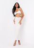 Dulcie Cream High Waisted Co-ord Maxi Skirt