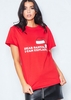 Eleanor Red Dear Santa I Can Explain Slogan T-Shirt