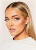 Elise Gold Small Square Hoop Earrings