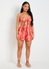Ellie Pink Tie Dye Printed Shorts