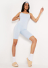 Elora Blue Backless Unitard