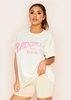 Emlen Sand Bad Girls From Mars Slogan Oversized T-Shirt