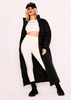 Erin Black Longline Puffer Coat
