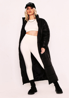 Erin Black Longline Puffer Coat