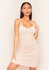 Essie Pink Ribbed Knitted Dress