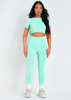Frankie Mint Green Seamless Gym Co-Ord