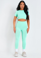 Frankie Mint Green Seamless Gym Co-Ord