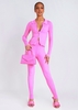 Georga Pink Ribbed Knit Zip Up Cardigan & Legging Co-ord