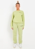Imogen Lime Missy Empire Text Oversized Joggers