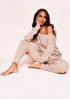 Jacky Beige Jumper Loungewear Set