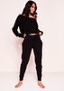 Jacky Black Jumper Loungewear Set