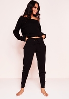 Jacky Black Jumper Loungewear Set