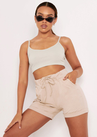 Jalen Sage Basic Ribbed Strappy Bralet