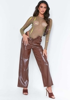 Jaycie Abstract Print Mesh Bodysuit