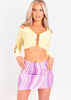 Jenna Lemon Ring Detail Shoulder Cut Out Crop Top