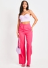 Jennifer Hot Pink Wide Leg Trouser