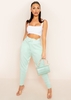 Jenniya Mint Green Knitted Jogger Bottoms