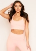 Joline Peach Missy Empire Strappy Gym Bralet