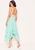 Joy Mint Green Pleated Frill Midi Skirt