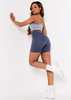 Kacey Navy Missy Sport Ruched Bum Gym Shorts