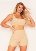Kara Nude Ribbed Crop Top