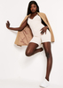 Kate Beige Soft Rib Bust Detail Strappy Playsuit