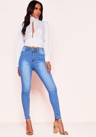 Kenya Denim High Waisted Skinny Jeans
