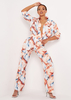 Kimber Multi Marble Print Straight Leg Trousers