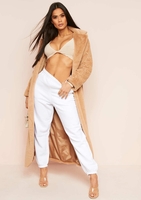 Kinsley Camel Faux Fur Maxi Coat