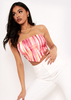 Klara Stripe Printed Bandana Scarf Top