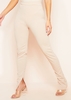 Kourtney Nude Plain Inside Split Trousers