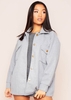 Lana Grey Pocket Front Shacket