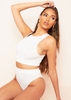Larsa Ivory High Waisted Ribbed Brief Knickers