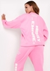 Lauren Pink Missy Empire Slogan Sweatshirt