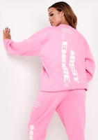 Lauren Pink Missy Empire Slogan Sweatshirt