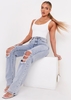 Lia White Scoop Neck Plunge Bodysuit