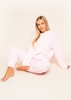 Lisa Pink Cable Knitted Hoodie Co-ord Set