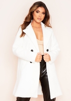 Lola Cream Borg Coat