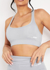 Luella Pale Blue Missy Sport Back Detail Gym Crop Top
