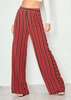 Lulu Burnt Orange Striped Wide Leg Trousers