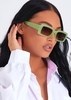 Mabel Green Rectangle Sunglasses