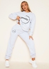 Madison Grey Slogan Casual Joggers