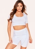 Maisie White Contrast Stitch Soft Touch Cycle Shorts