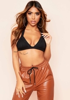 Mara Black Bandage Triangle Basic Bralet