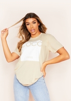 Mara Sand Coco Oversized Slogan T-Shirt