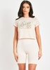 Maya Sand The Hula Hut Cropped Graphic T-Shirt