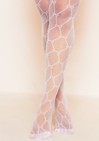Milani White Patterned Tights